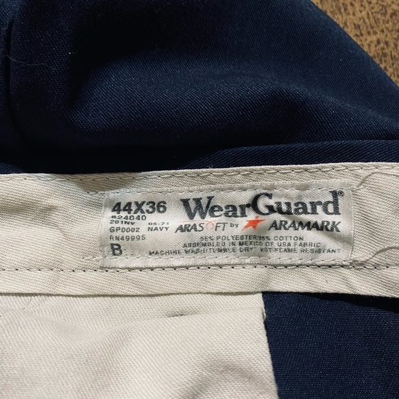 WearGuard ARASOFT BY ARAMARK Work Pants Unisex Size 44 X 36 - Picture 7 of 8
